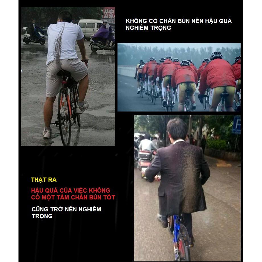 Bô 2 Tấm Chắn Bùn Xe Đạp Thể Thao Bánh Trước Bánh Sau Cao Cấp