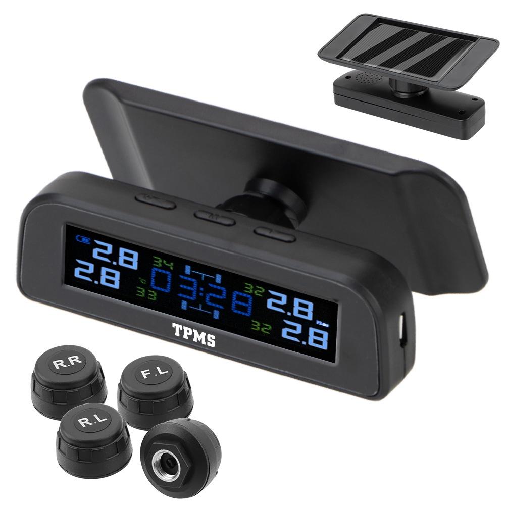 Hệ thống cảnh báo áp suất lốp xe hơi TPMS kèm 4 cảm biến