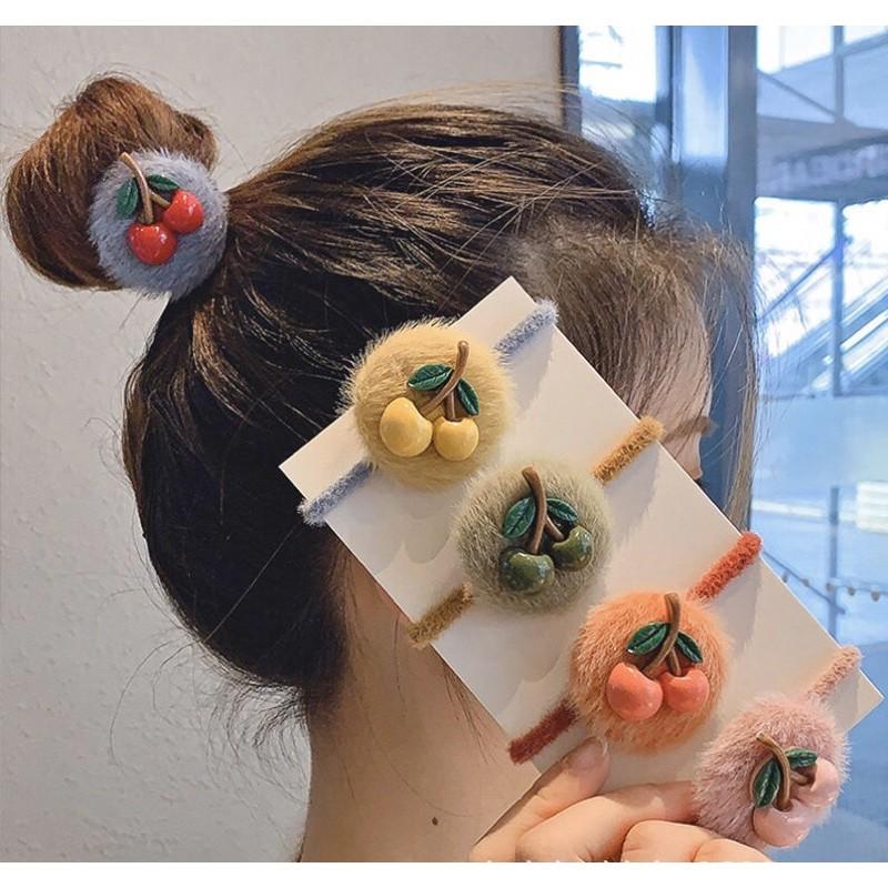 Cột tóc lông trái cherry kute sang chảnh Tatitava