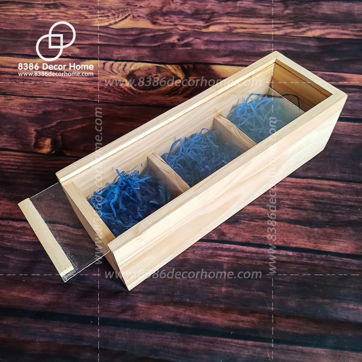 Hộp quà tết, khay gỗ gói quà, Hộp đựng đồ đa năng - Pallet gỗ thông