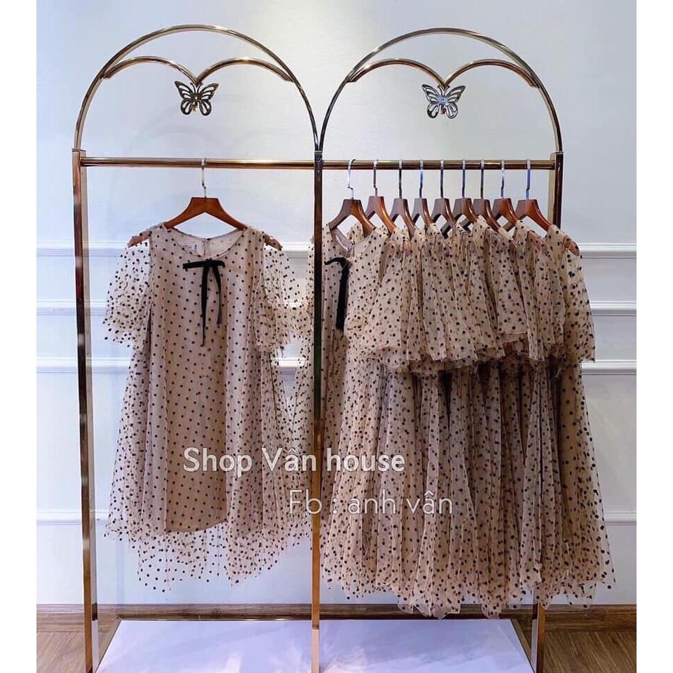 Váy bầu thời trang thiết kế chất ren freesize từ 45 đến 70kg