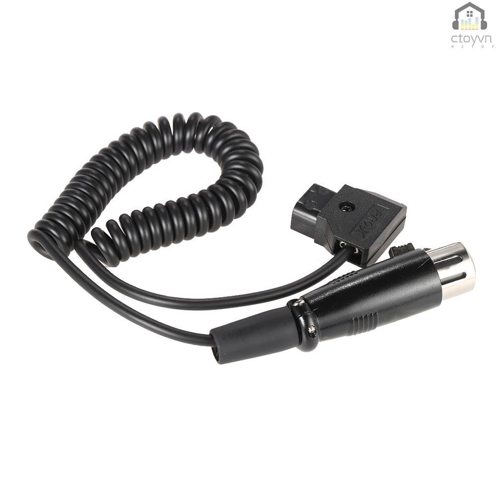 Dây cáp chuyển đổi D-Tap 2 Pin sang 4 Pin Female XLR dài 1m cho DSLR Rig Power V-Mount