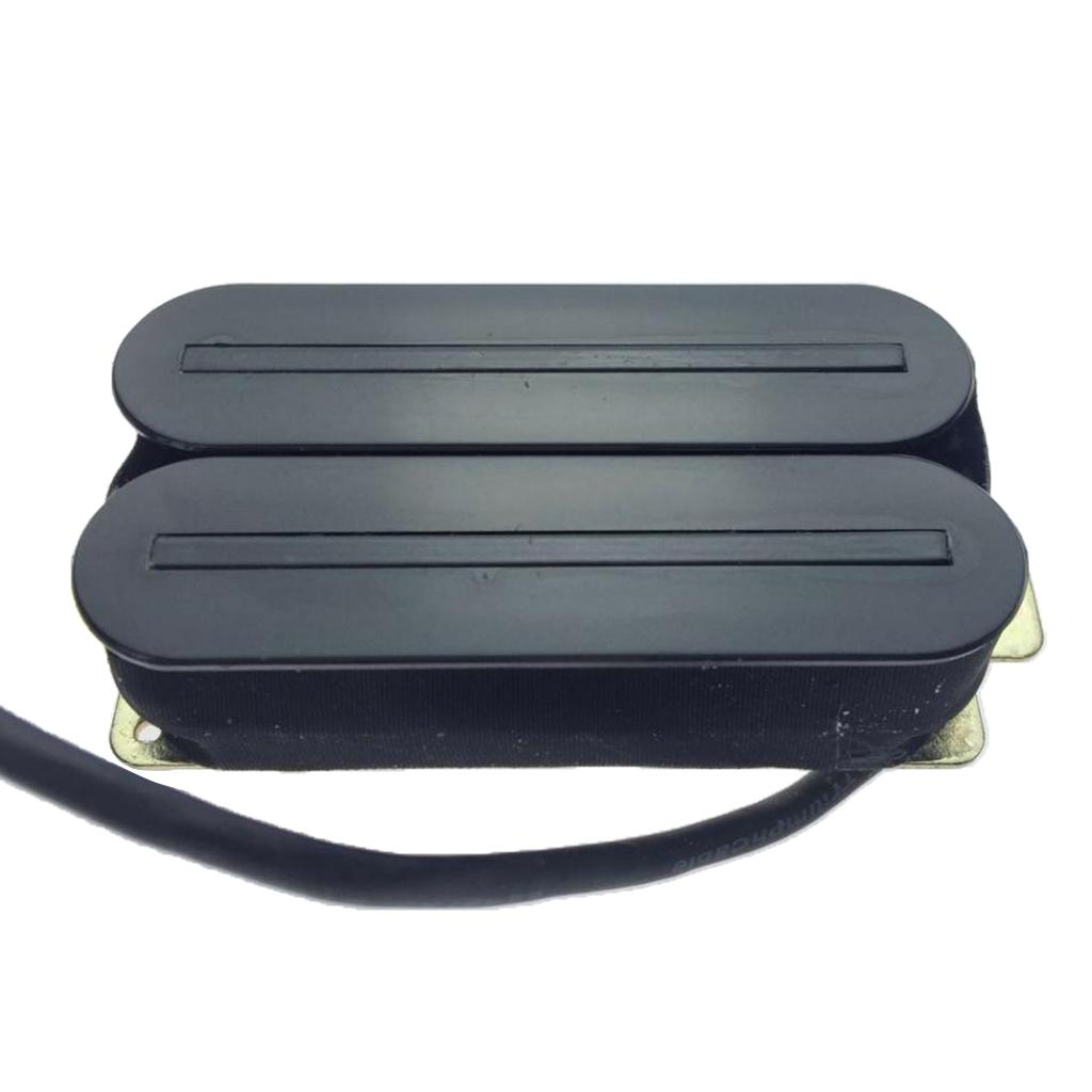 Sunnimix Có Dây Đàn Guitar Điện Humbucker Đường Sắt Đôi Bán Tải 80X32X15 Mm, Màu Đen