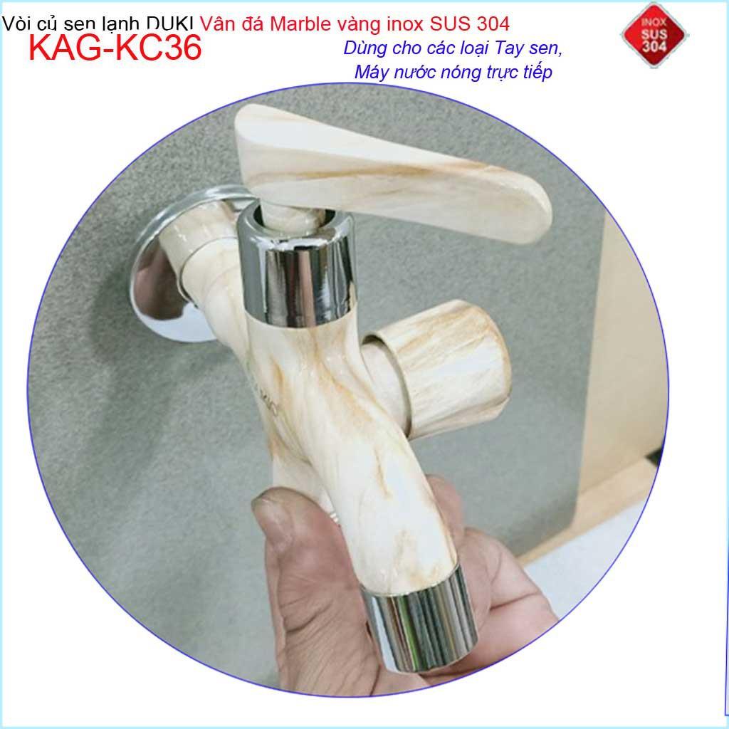 Vòi sen tắm vân đá marble Duki KAG-KC36, Củ sen tắm lạnh cao cấp đá marble
