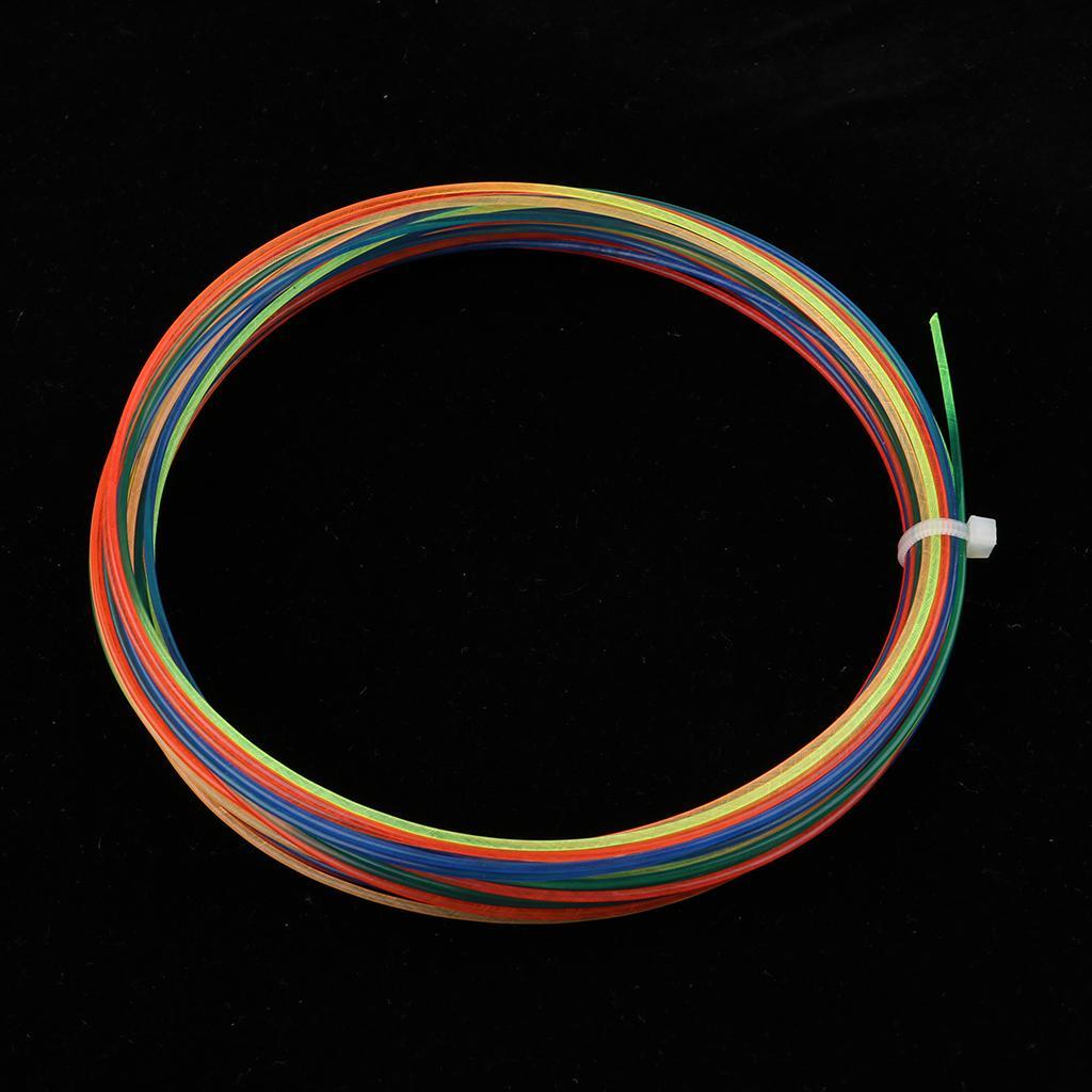 2 Pieces Rainbow Color Tennis Racket Racquet String High Elastic
