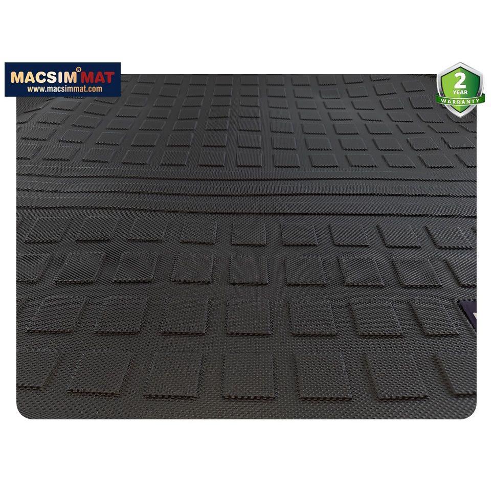 Thảm lót cốp xe ô tô Chevrolet Cruze 2016 + nhãn hiệu Macsim chất liệu TPV cao cấp màu đen