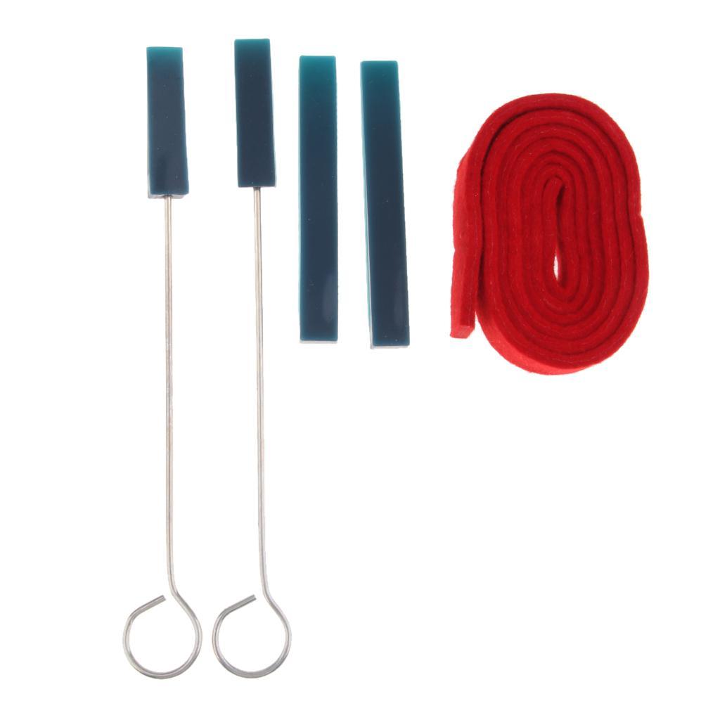5 Pieces Piano Tuning Maintenance Kit Mute Temperament Strip Tool