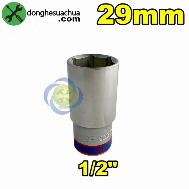 Tuýp trắng dài 29mm Kingtony 423529M 1/2 loại 6 cạnh
