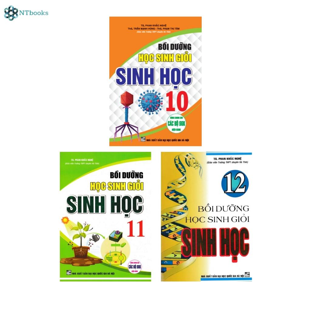 Sách - Combo Bồi Dưỡng Học Sinh Giỏi Sinh Học 10 - 11 - 12 - Phan Khắc Nghệ