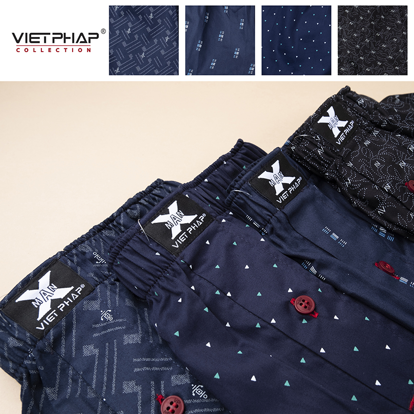Quần Đùi Ngủ Cao Cấp VIỆT PHÁP/  Chất Liệu Cotton thoáng mát , thấm hút mồ hôi tốt 1901