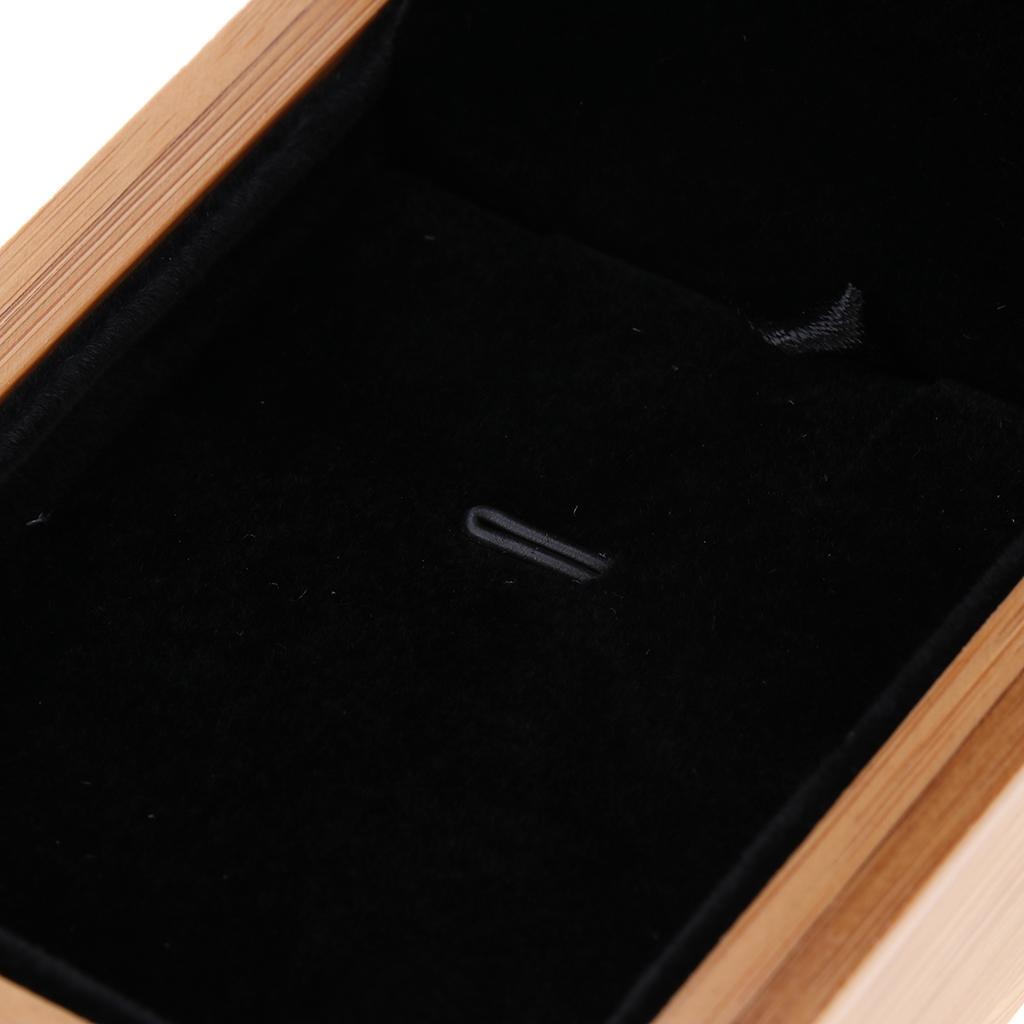 Unfinished Wooden Jewelry Box Storage, Wood Pendant Necklace Organizer for Women Men, Luxury Case for Earrings Bracelets Watches