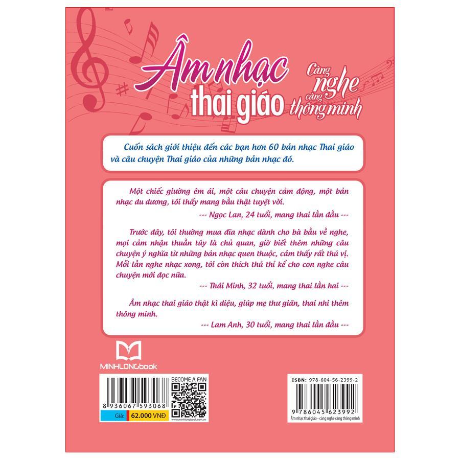 Sách: Âm Nhạc Thai Giáo - Càng Nghe Càng Thông Minh - TSMB