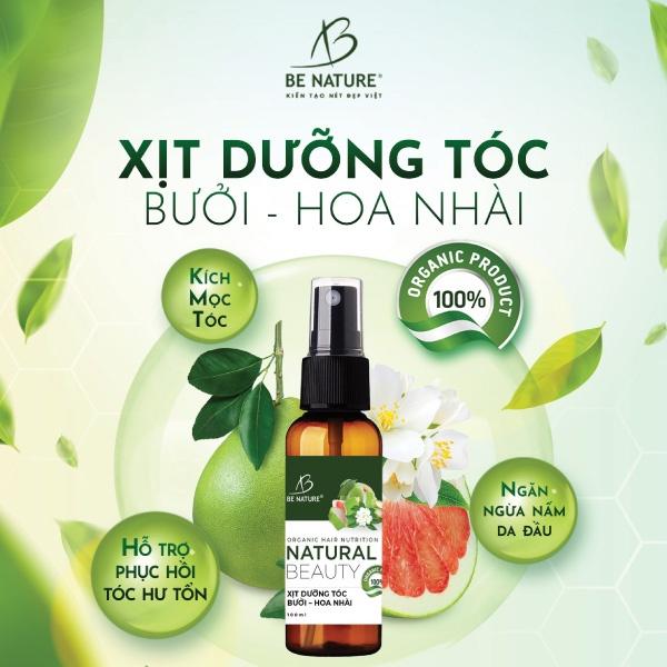 Xịt Dưỡng Tóc Bưởi Hoa Nhài Natural Beauty | 100ml