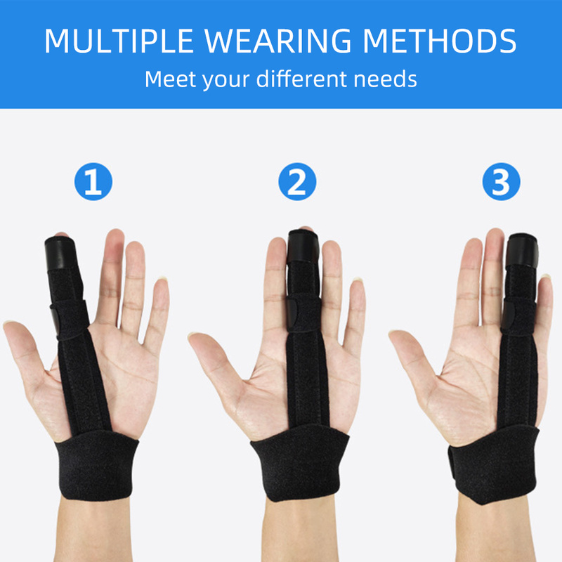 1PCS giảm đau bằng nhôm ngón tay bảo vệ gãy xương brace Hỗ trợ sửa chữa với bộ bảo vệ băng đeo băng có thể điều chỉnh Color: Wrist guard