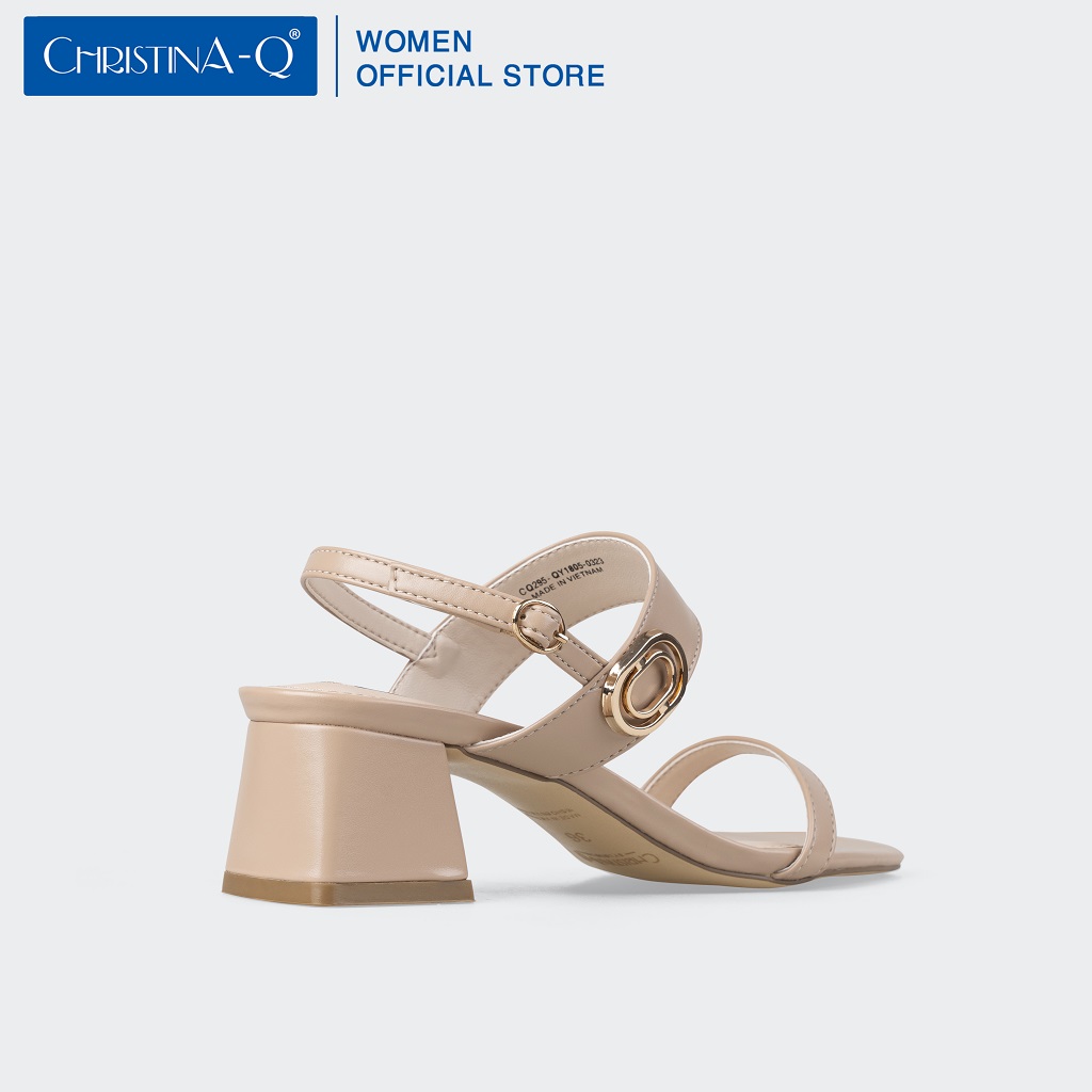 Giày Sandals Nữ Gót Trụ ChristinA-Q XDN295