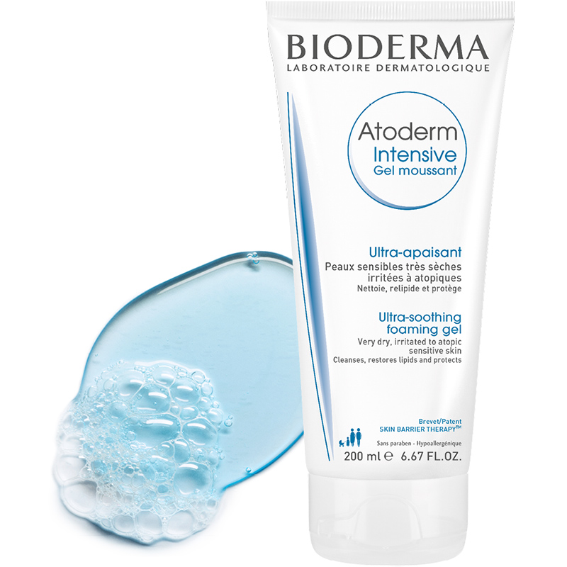 Gel Làm Sạch Dịu Nhẹ Cho Da Rất Khô Và Viêm Da Cơ Địa Bioderma Atoderm Intensive Gel Moussant - 200ml