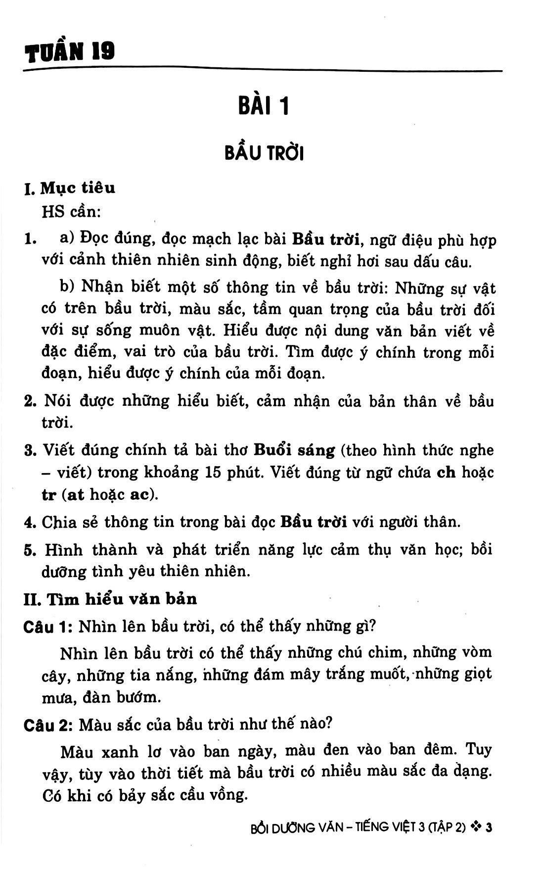 Bồi Dưỡng Văn - Tiếng Việt 3 - Tập 2