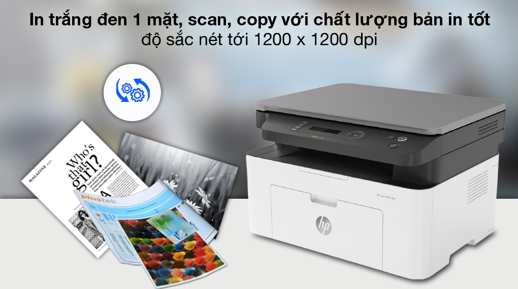 Máy In Laser Đa Năng HP LaserJet Pro MFP 135W (4ZB83A) - Hàng Chính Hãng