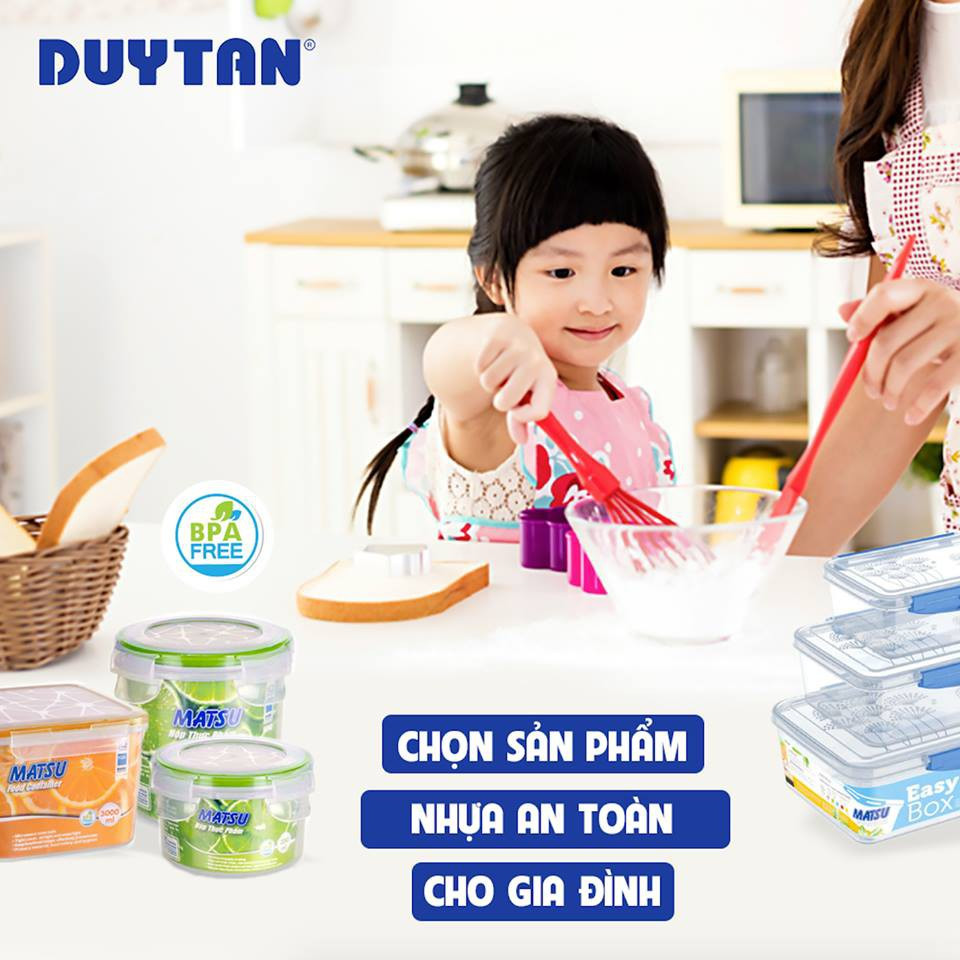 Hộp thực phẩm chữ nhật 3600 ml Duy Tân - mã 440 - Kích thước: 24 x 19 x 12 cm - Sử dụng được trong lò vi sóng