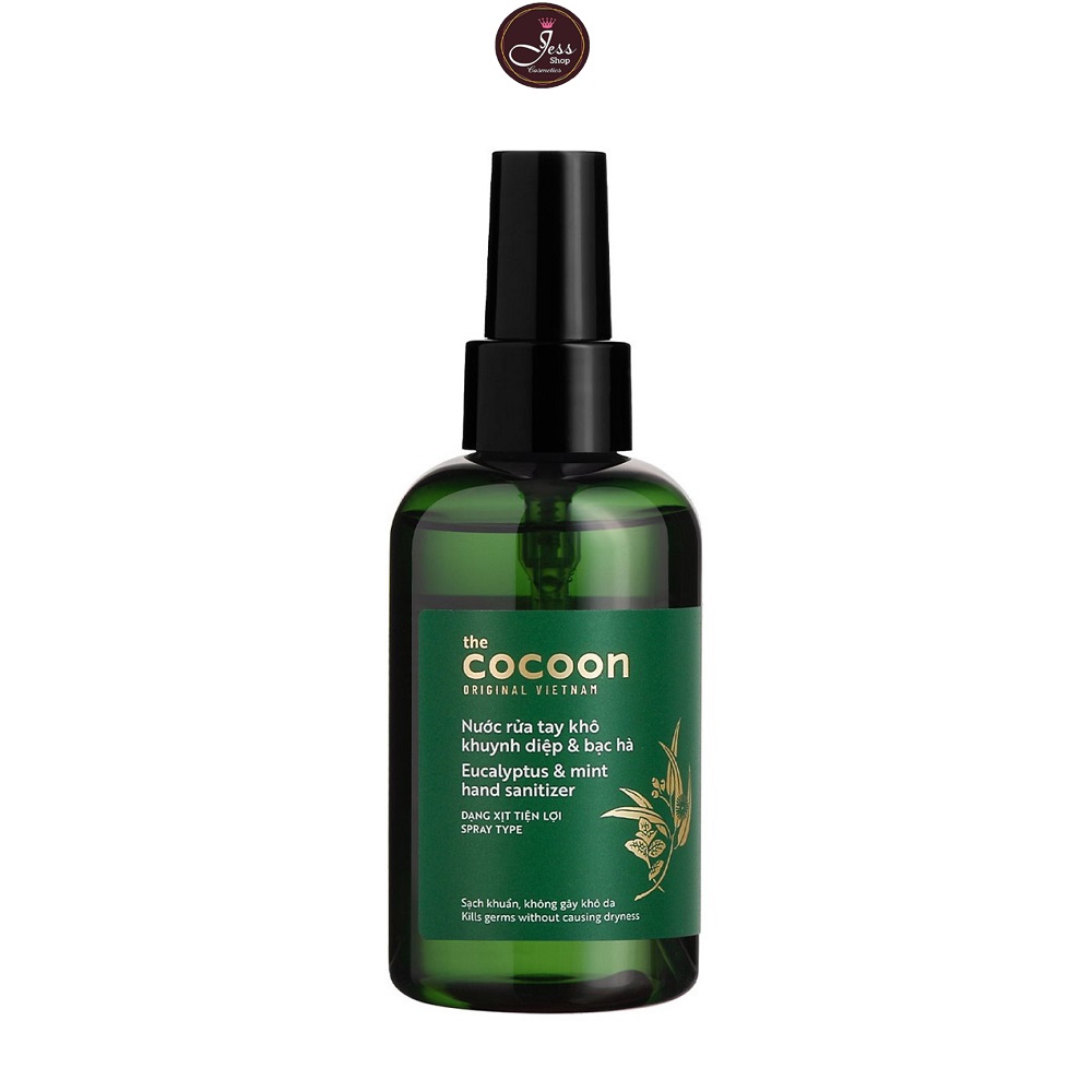 Nước Xịt Rửa Tay Khô Khuynh Diệp Và Bạc Hà The Cocoon Eucalyptus &amp; Mint Hand Sanitizer