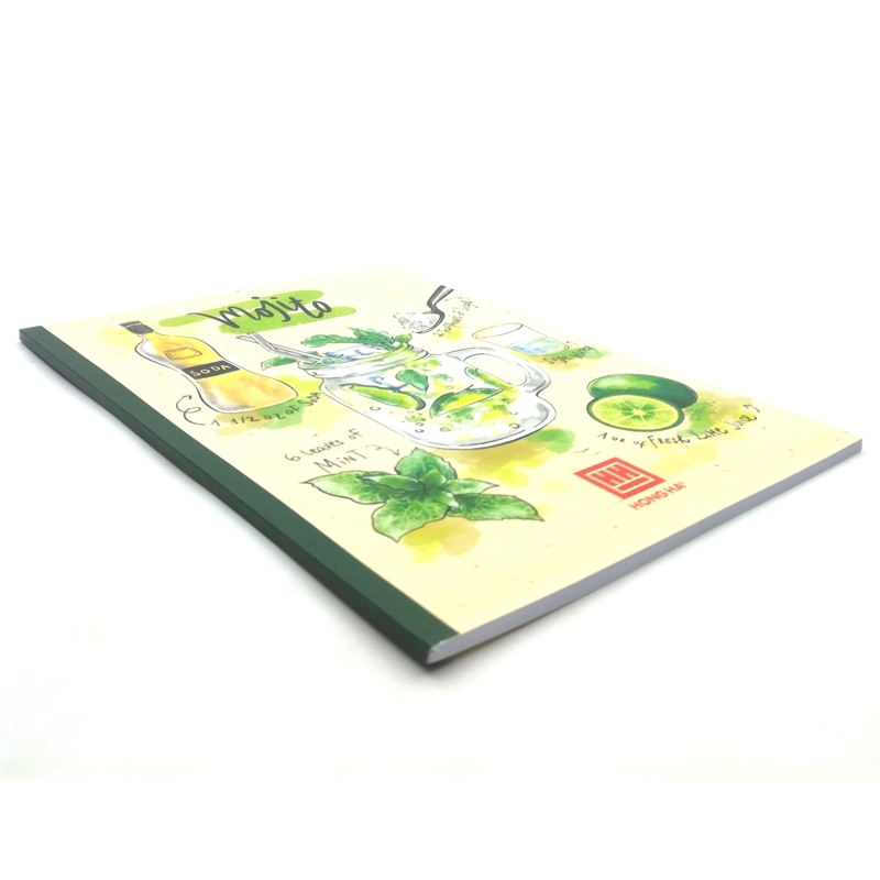 Vở Kẻ Ngang Cocktail - 80 Trang Không Kể Bìa - ĐL 70 - Mẫu 2 - Mojito - Xanh Lá
