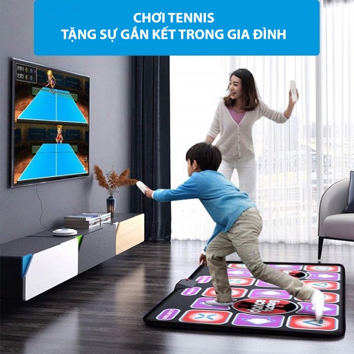 Thảm nhảy Audition kết nối TV cổng AV, Tay cầm không dây, Tập thể dục, Yoga chơi game Tại nhà