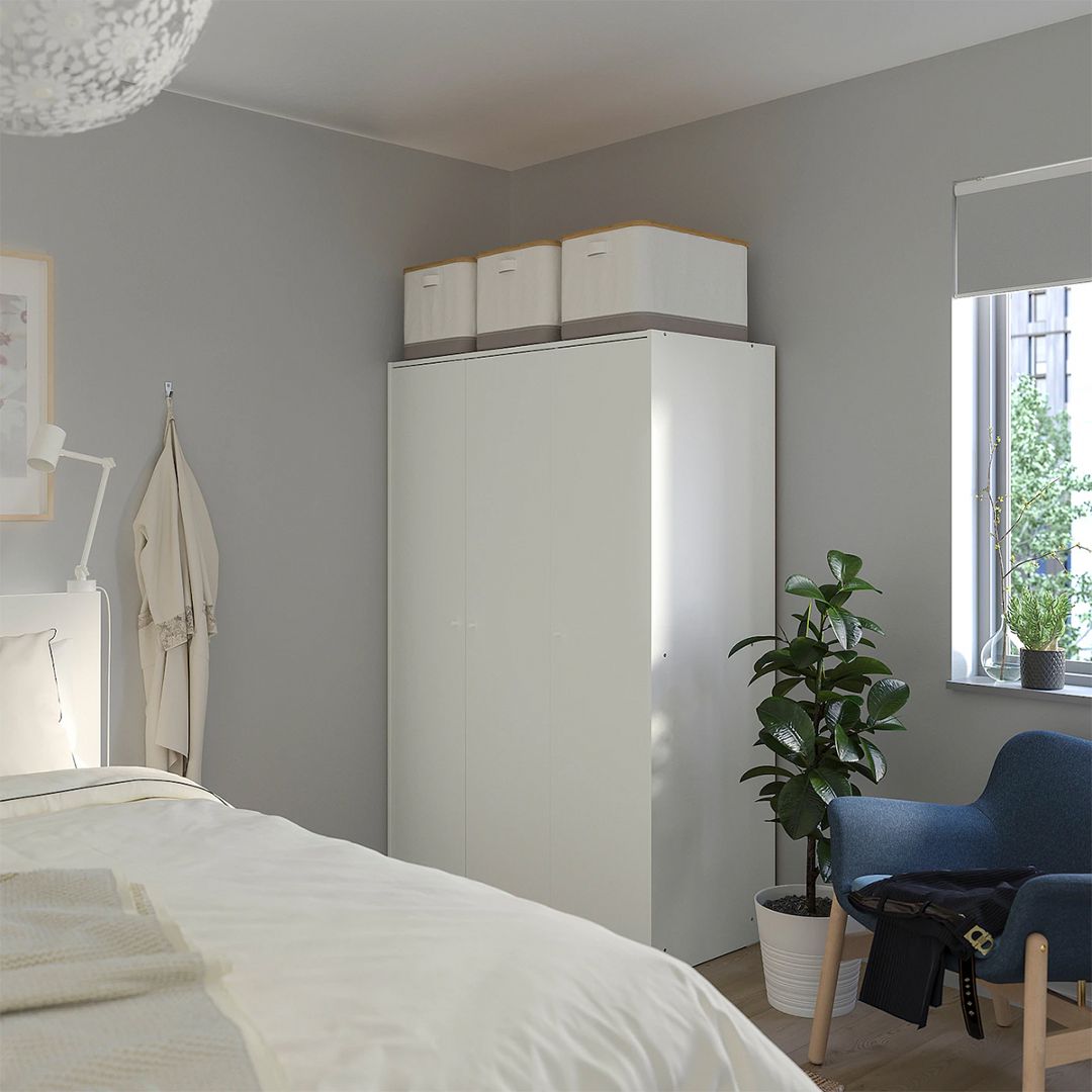 Tủ đựng quần áo bằng gỗ công nghiệp phủ melamine SMLIFE Cebon