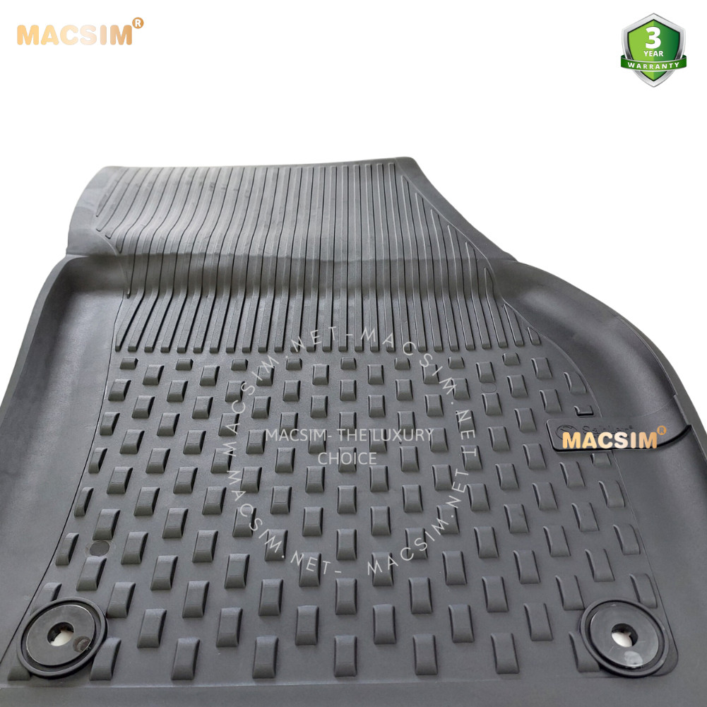 Thảm lót sàn ô tô nhựa TPE Silicon  Volkwagen  Tiguan L 2018+  Beige  Nhãn hiệu Macsim