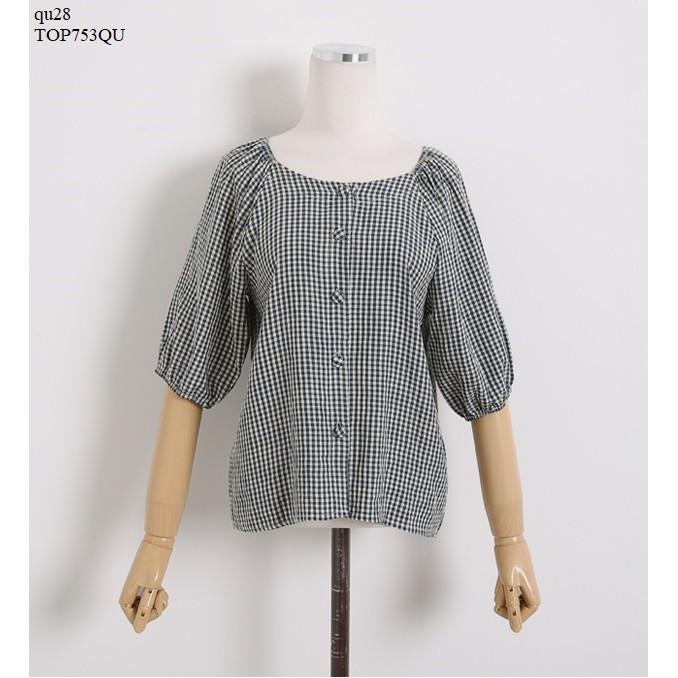 TOP669 ÁO KIỂU SỌC TAY LỠ