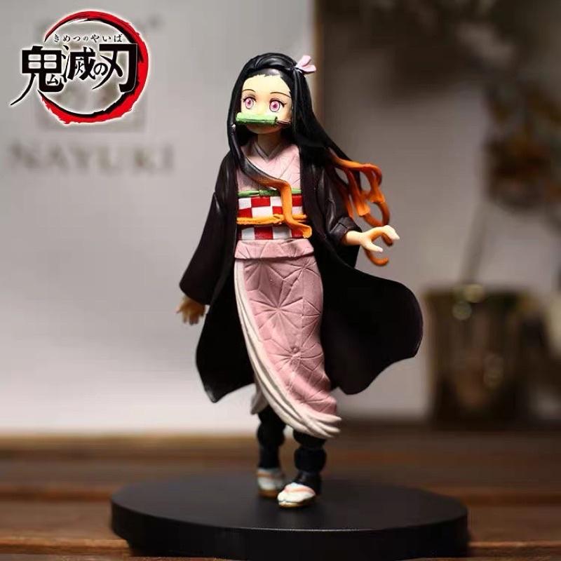 mô hình Kimetsu no yaiba - Mô hình Thanh Gươm Diệt Quỷ Nezuko cao 17cm bằng PVC cao cấp (Có clip, ảnh thật