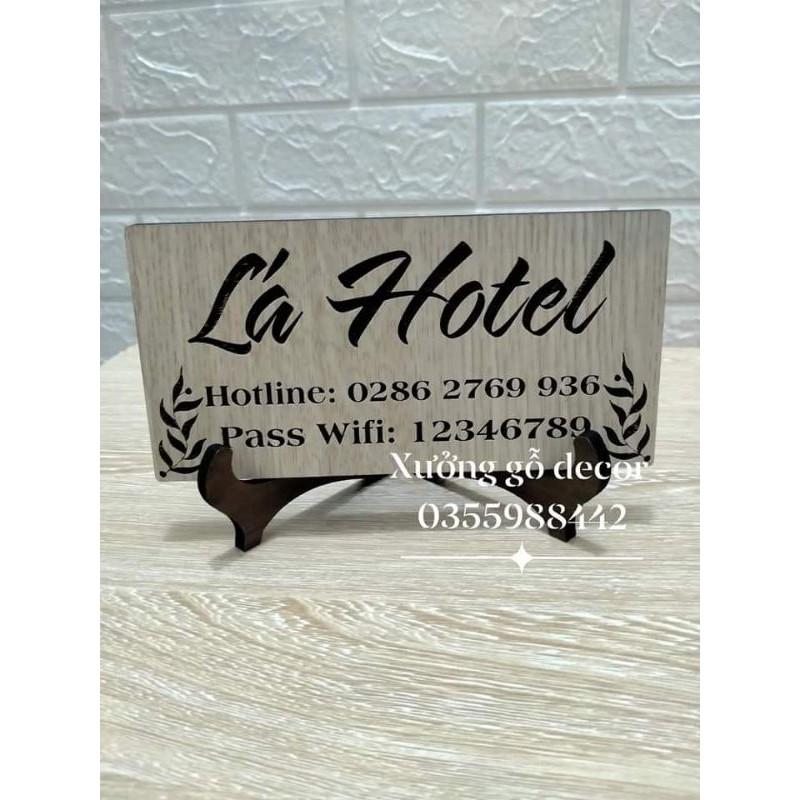 BẢNG Thông Tin Wifi Password Để Bàn Theo Yêu Cầu