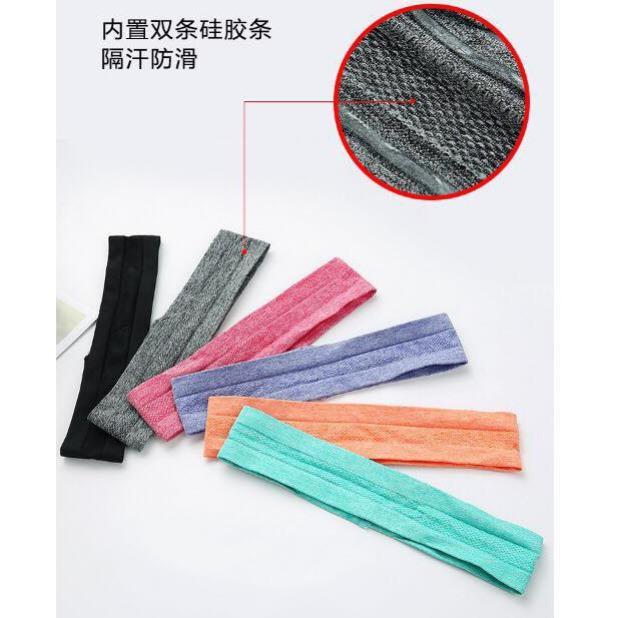 Băng đô trán băng đô thể thao headband tập gym yoga aerobic cotton co giãn thấm chặn mồ hôi chống trượt bản 5cm