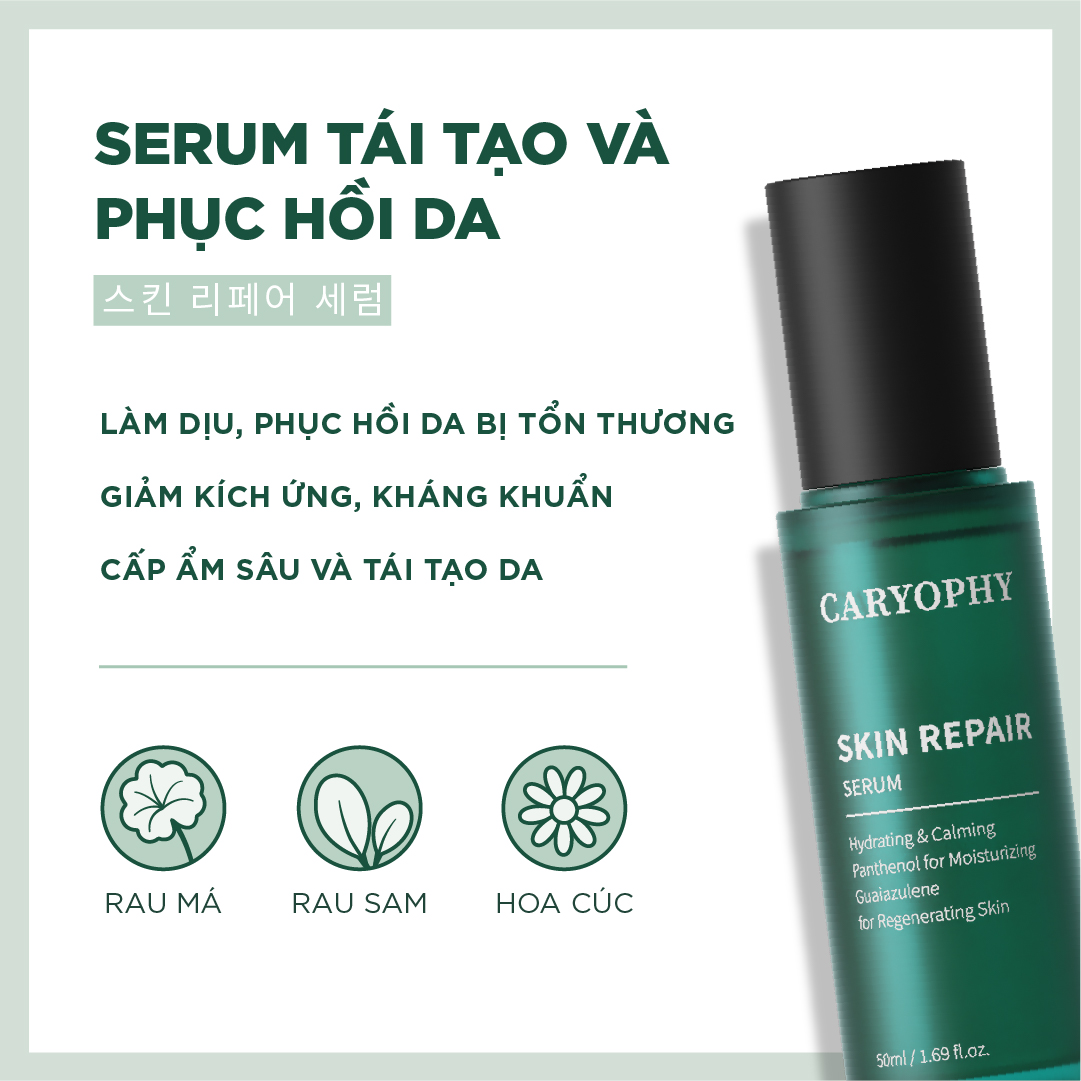 Tinh Chất Phục Hồi và Tái Tạo Bảo Vệ Da - Caryophy Skin Repair Serum 50ml