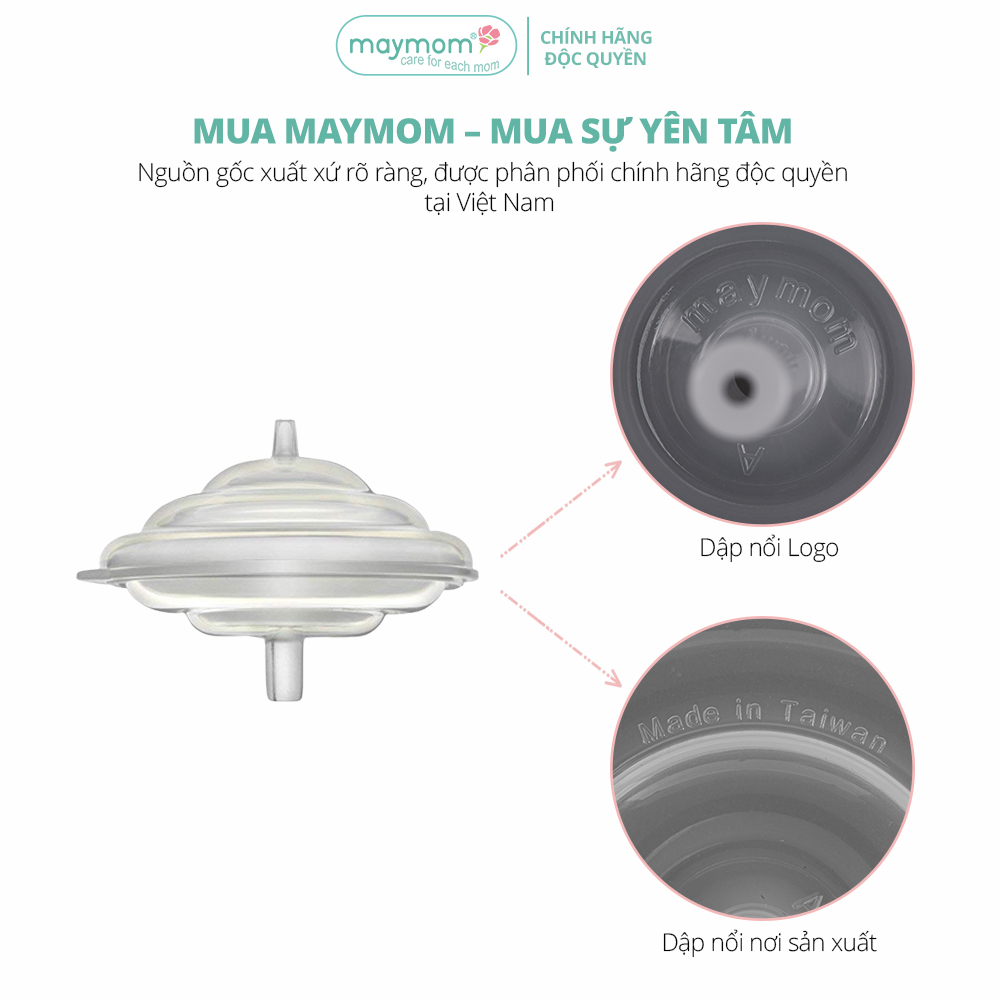 Chặn Sữa Spectra Thương Hiệu Maymom, Phụ Kiện Thay Thế Máy Hút Sữa Spectra S1 Plus, S2 Plus, M1, M2, 9S, 9Plus (1 cái)