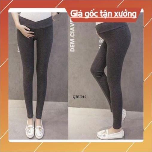 Quần bầu dài LEGGING chất COTTON CO GIÃN 4 CHIỀU, THẤM HÚT MỒ HÔI, êm ái, không bai xù, thoải mái Q06