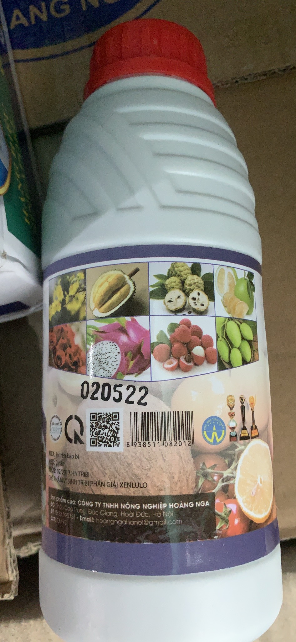 Chế phẩm vi sinh Tẩy Rong Rêu trên cây trồng lọ 500ml