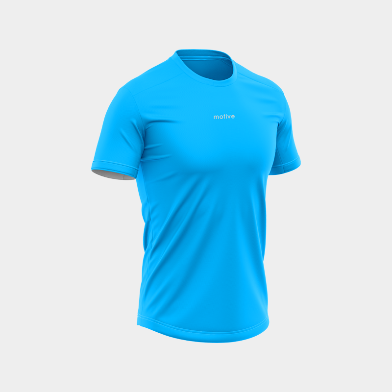 Áo Thun Thể Thao Chạy Bộ Nữ MOTIVE WM Basic Color T-Shirt - Màu Xanh Dương