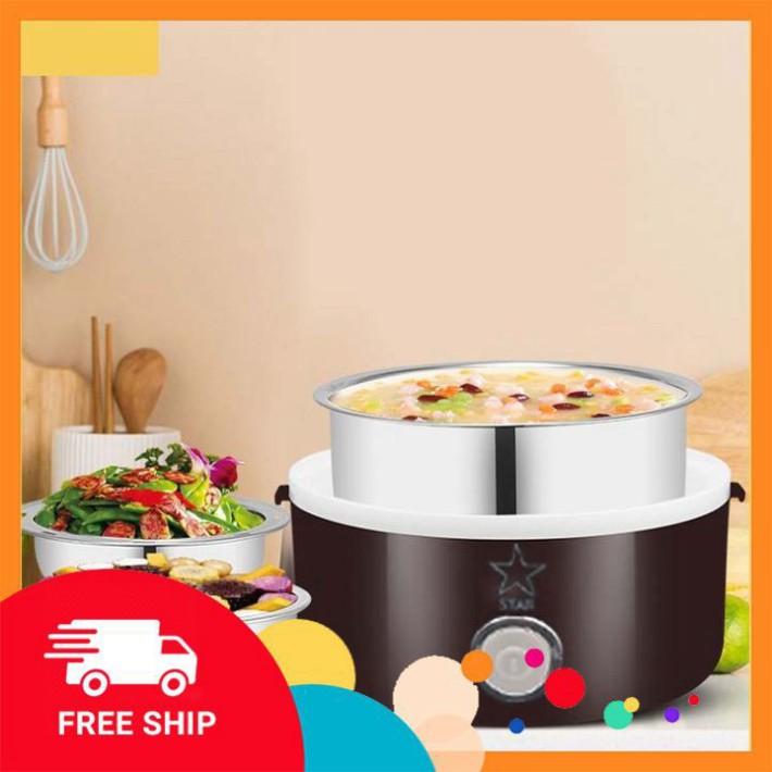 CẶP LỒNG CẮM ĐIỆN RUỘT INOX GIỮ NHIỆT 3 TẦNG