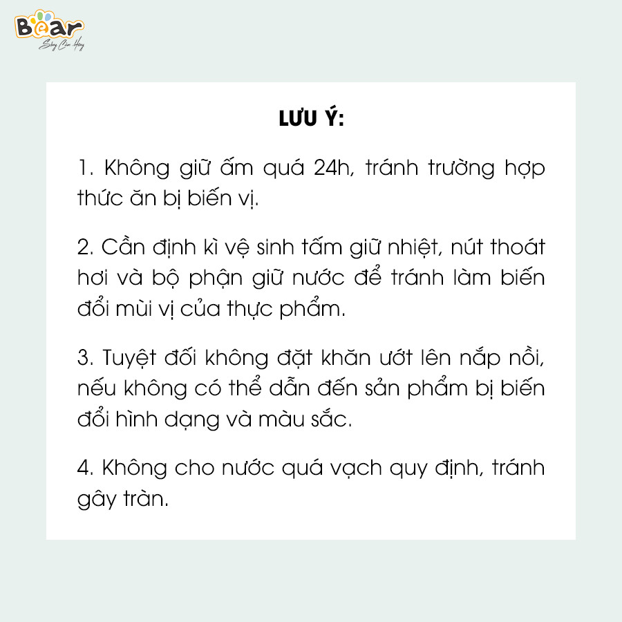 Nồi Cơm Cao Tần, Nồi Cơm Điện Thông Minh BEAR SB-NC16L Dung Tích 1.6 Lít Công Suất 400 W - Hàng Chính Hãng
