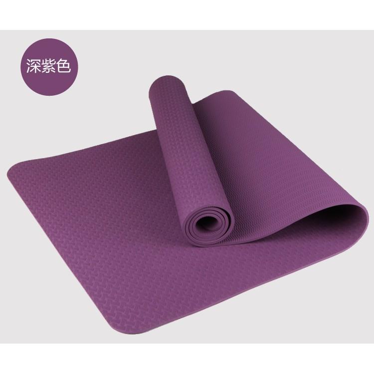 Thảm Yoga 6mm/8mm 1 Lớp ( Tặng kèm Túi Vải )