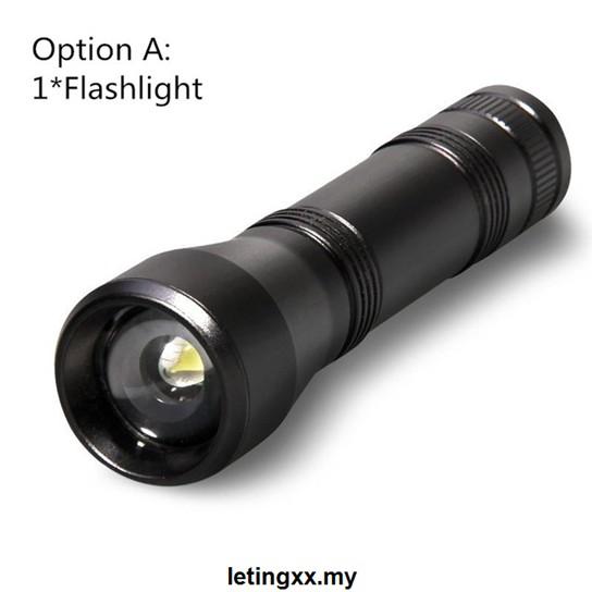Đèn Pin Tia Cực Tím 5 Chế Độ Tia Cực Tím 395nm Sử Dụng Pin 18650