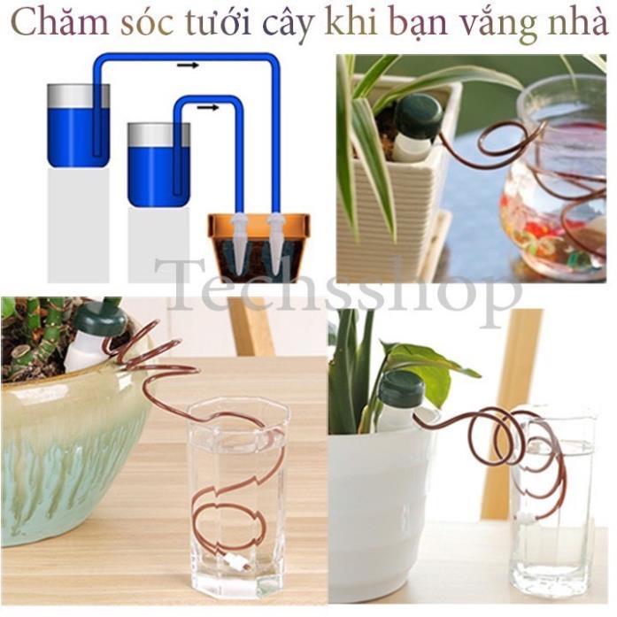 Dụng cụ tưới cây nhỏ giọt tự động -Tưới cây tự động mini - Bộ 2 cái