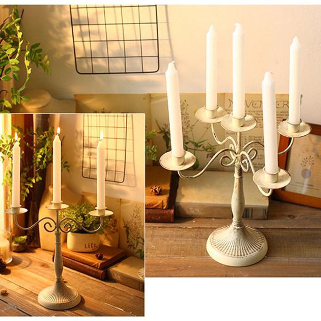 Metal Candle Holder Candlestick Vintage Style Home Decoration