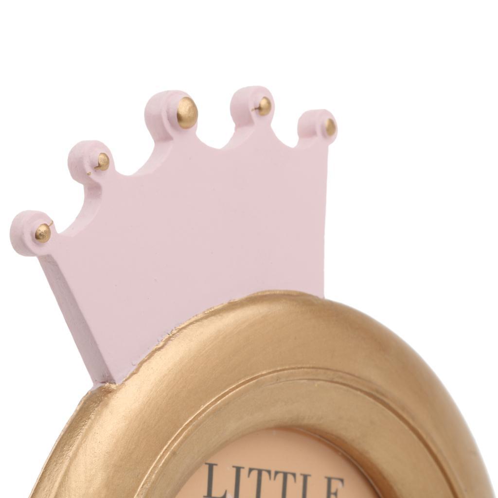 Decorative Crown Shape Baby Round Photo Frame Home Decor Baby Shower Gift