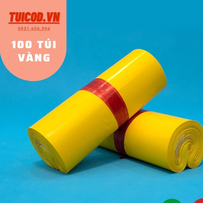 Tuiniemphong 100 Túi Gói Hàng Vàng, Túi Đóng Hàng Tự Dính Vàng Uy Tín, Giá Rẻ Nhất Hà Nội