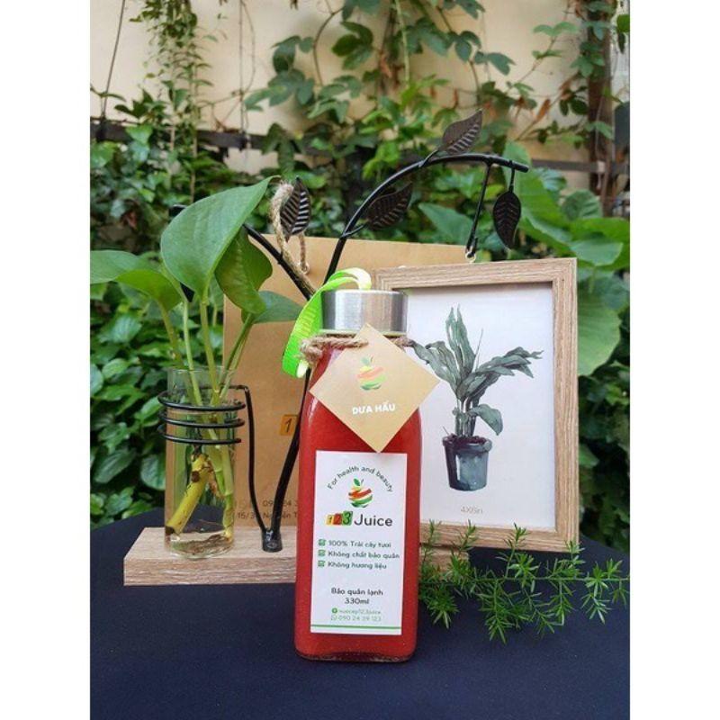 CHAI THỦY TINH VUÔNG NẮP DÂY XÁCH 350ML