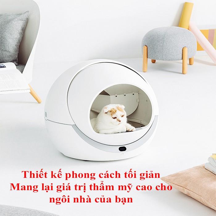 Nhà vệ sinh cho mèo tự động-máy dọn vệ sinh cho mèo cảm biến thông minh nhận biết khi mèo ra vào- có WIFI