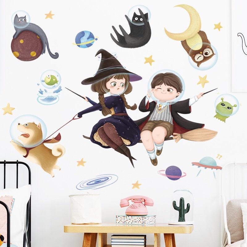 Decal dán tường trang trí - HALLOWEEN TỔNG HỢP NHIỀU MẪU MỚI 2021