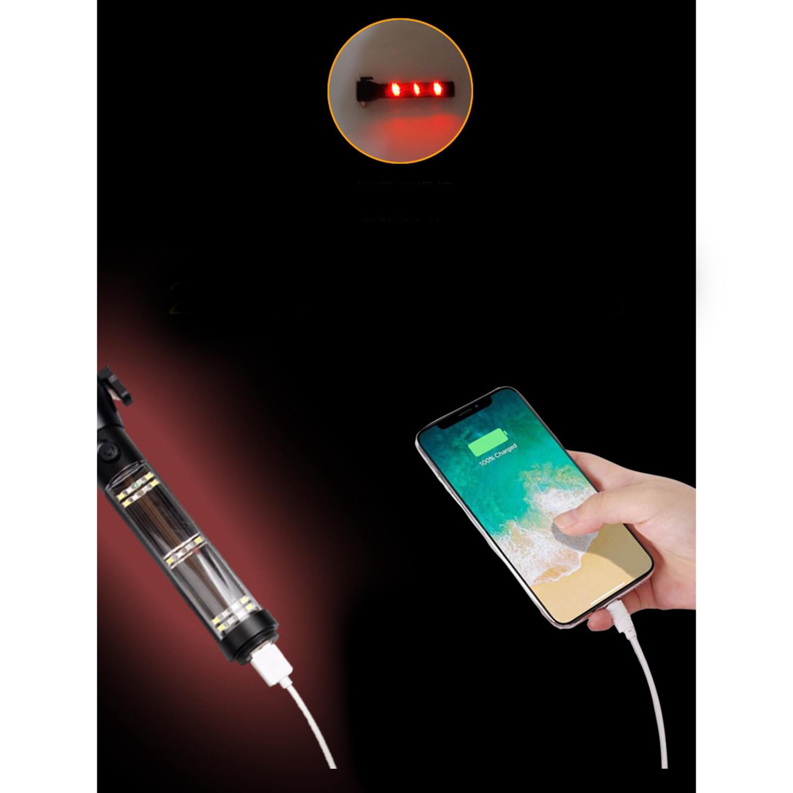 Outdoor Camping Hiking Emergency Light Solar Powered LED Flashlight Safety Hammer Torch Lights with Power Bank Magnet Survival Tool