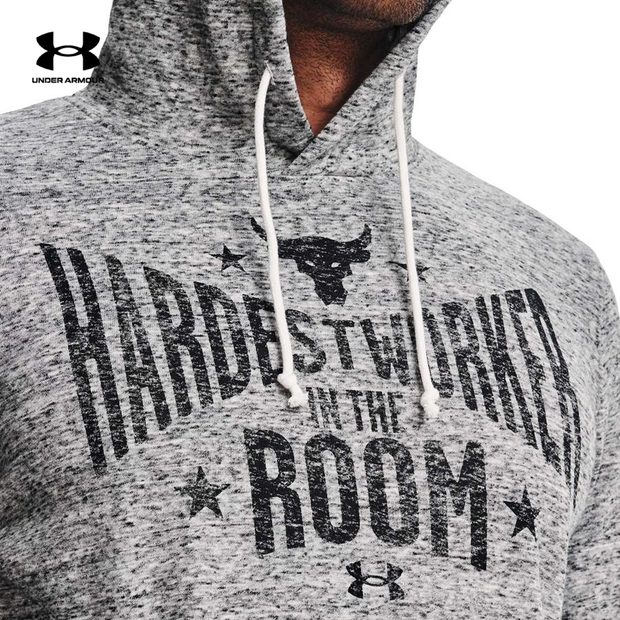 Áo khoác hoodie thể thao nam Under Armour PJT ROCK TERRY HOODIE - 1370458-112